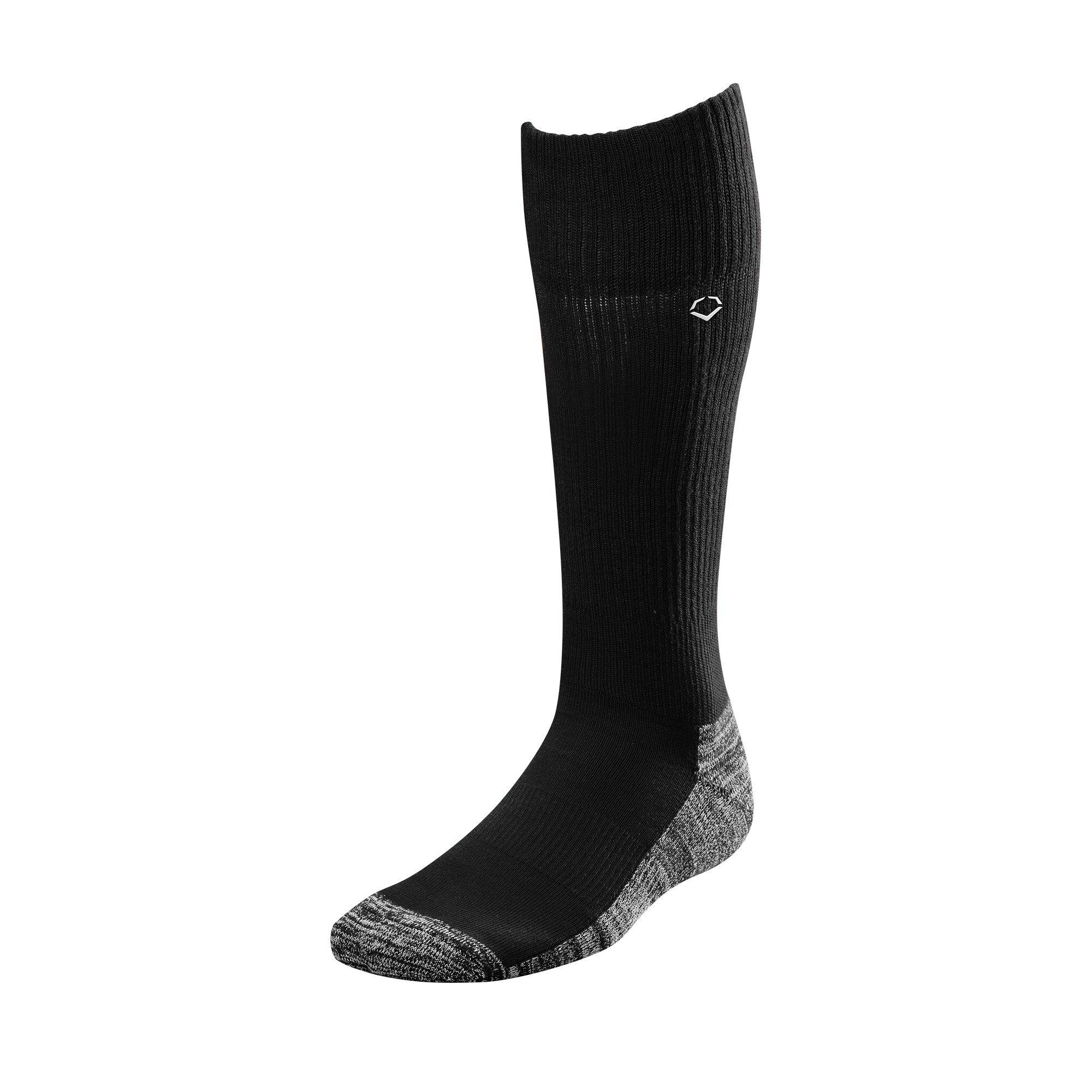 EvoShield Men's Game Black Baseball Socks - Small